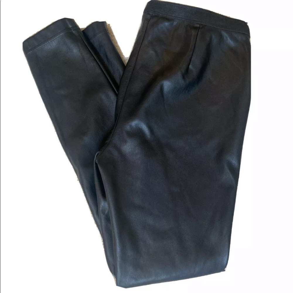 Avec Les Filles faux leather pants